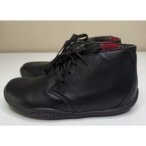 Kuru Aalto Chukka Boot Womens 8.5 Black Leather Ankle Bootie 201006 Lace Up